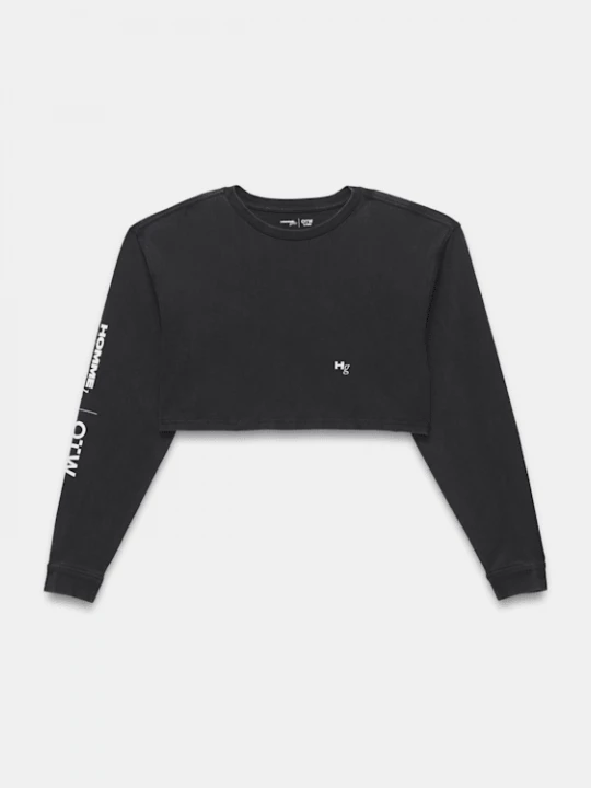 Obrázek produktu Vans - OTW Homme Girls LS Crop Tshirt Washed Black, Woman, Black
