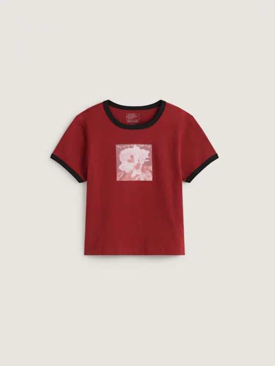 Obrázek produktu Vans - Places I Wish To Go Ringer SS Tee Poppy Ember, Woman, Red