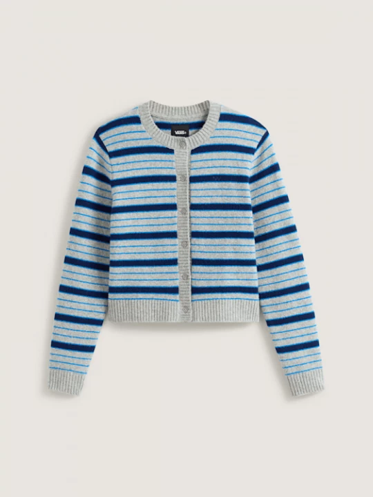 Obrázek produktu Vans - Premium Dolly Stripe Cardigan Sweatshirt, Woman, Grey