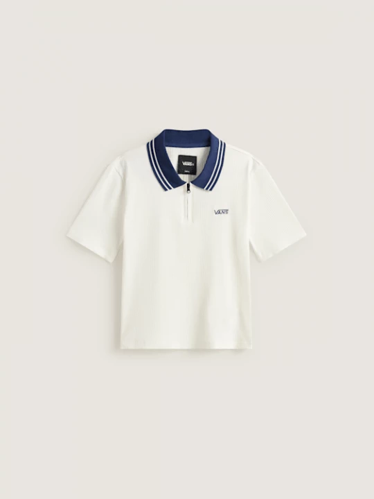 Obrázek produktu Vans - Priscilla Polo SS Top + Piping EGRET, Woman, White