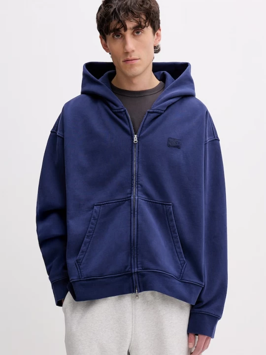 Obrázek produktu Vans rozepínací mikina s kapucí pánská s bavlnou Premium LX Full Zip modrá