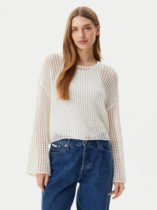 Obrázek produktu Vans Svetr Mila VN000M9H Écru Loose Fit Krémová