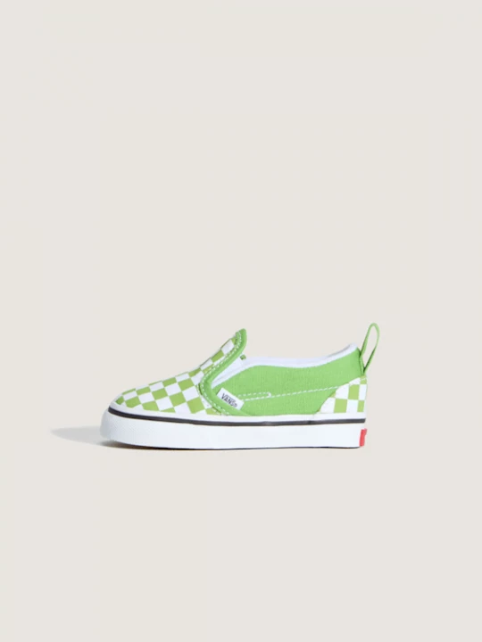 Obrázek produktu Vans - Toddler Classic Slip-On V Checkerboard Shoes (1-4 Years), Green