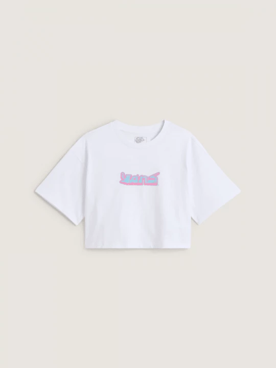 Obrázek produktu Vans - Y2K Boho Relax Crop T-Shirt, Woman, White