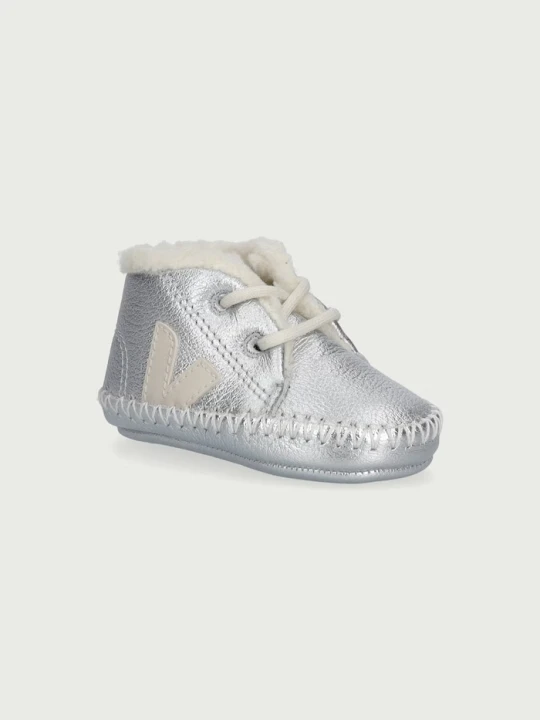 Obrázek produktu Veja boty zimní kojenecké kožené Baby stříbrná