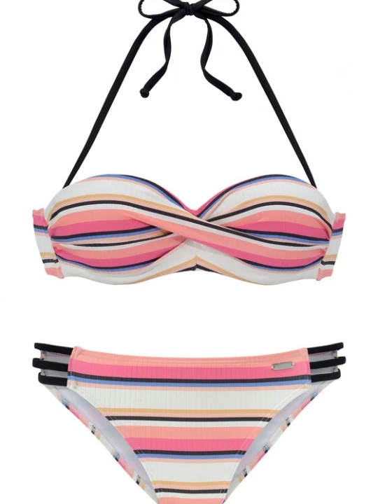 Obrázek produktu VENICE BEACH Bikiny  krémová / oranžová / korálová / černá