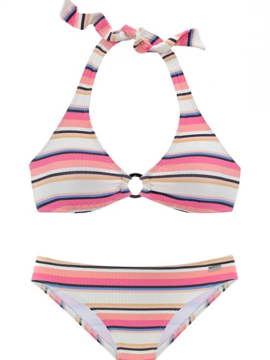 Obrázek produktu VENICE BEACH Bikiny  modrá / světle růžová / černá / bílá