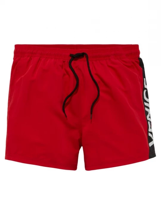 Obrázek produktu VENICE BEACH Plavecké šortky červená / černá / bílá