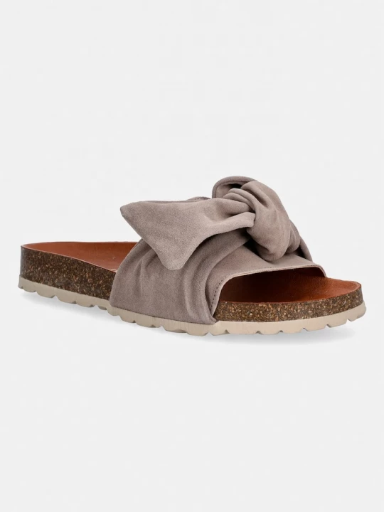 Obrázek produktu Verbenas pantofle s odkrytými prsty dámské semišové ROXY VELOUR hnědá