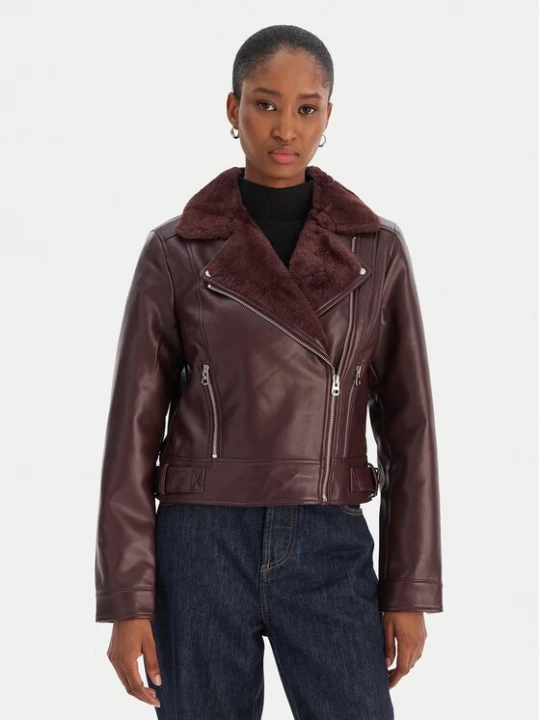 Obrázek produktu Vero Moda Bunda z imitace kůže Hailey 10250405 Fialová Regular Fit