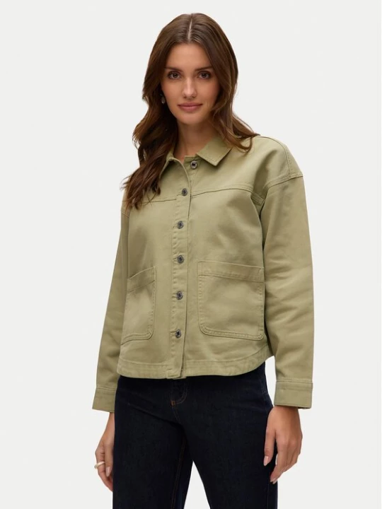 Obrázek produktu Vero Moda džínová košile Jamie 10331693 Zelená Relaxed Fit
