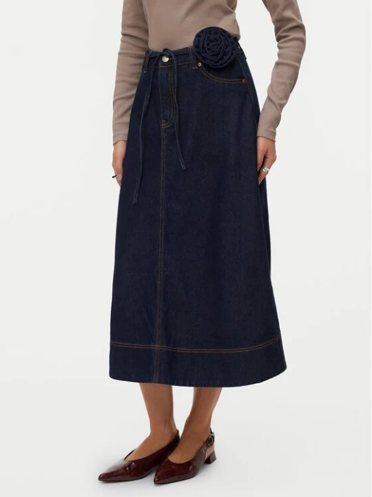 Obrázek produktu Vero Moda Džínová sukně Ruth 10343067 Tmavomodrá A-Line Fit