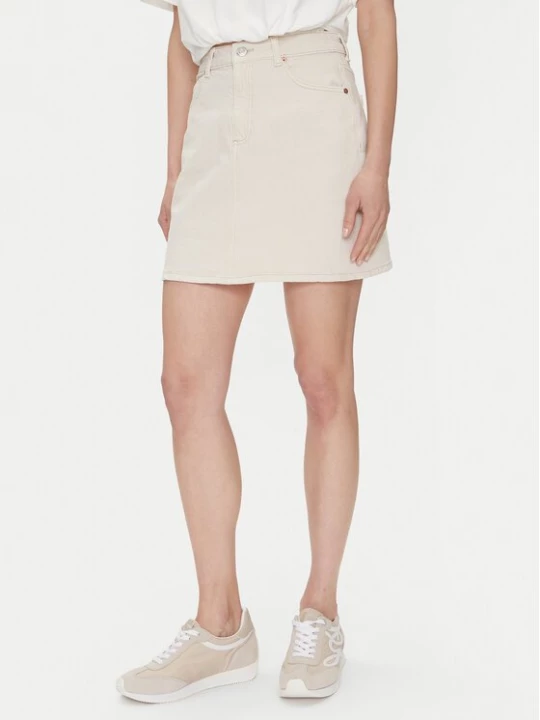 Obrázek produktu Vero Moda Džínová sukně Tessa 10301536 Écru Regular Fit Krémová