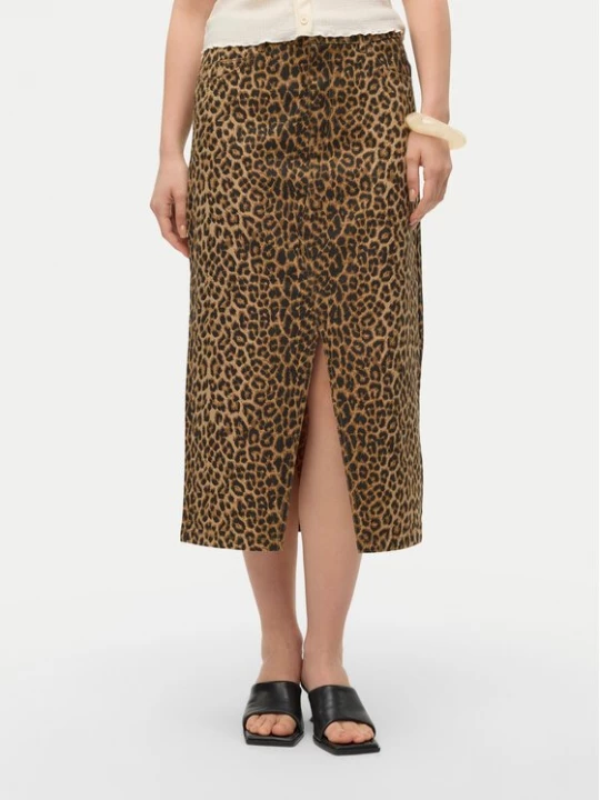 Obrázek produktu Vero Moda Džínová sukně Veri 10331065 Hnědá Regular Fit