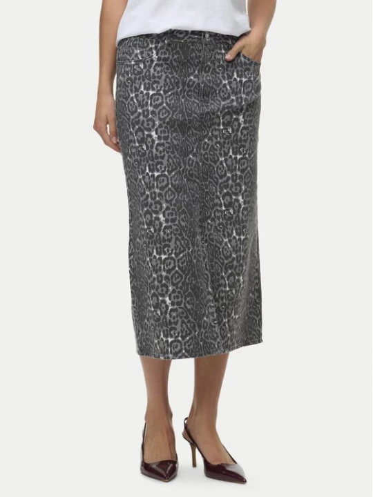 Obrázek produktu Vero Moda Džínová sukně Veri 10336316 Šedá Regular Fit
