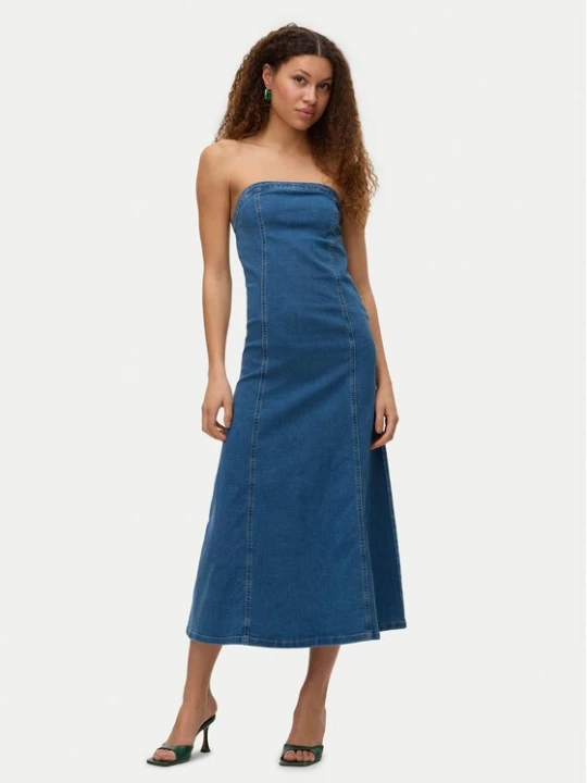 Obrázek produktu Vero Moda Džínové šaty Ailey 10328202 Modrá Regular Fit