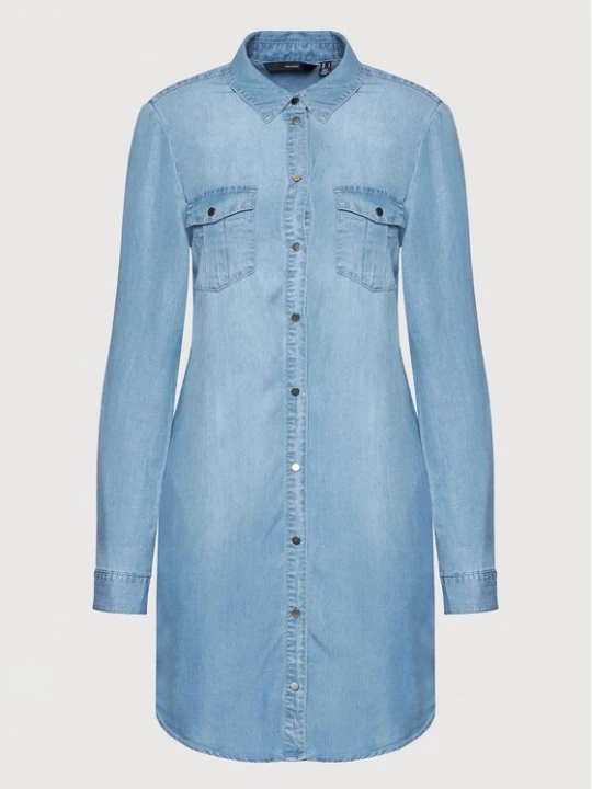 Obrázek produktu Vero Moda Džínové šaty Silla 10184172 Modrá Regular Fit