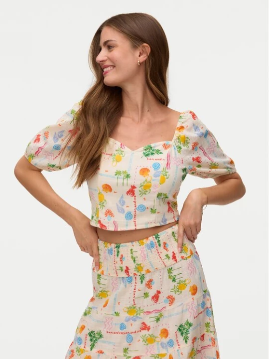 Obrázek produktu Vero Moda Halenka Elena 10351014 Světle béžová Regular Fit