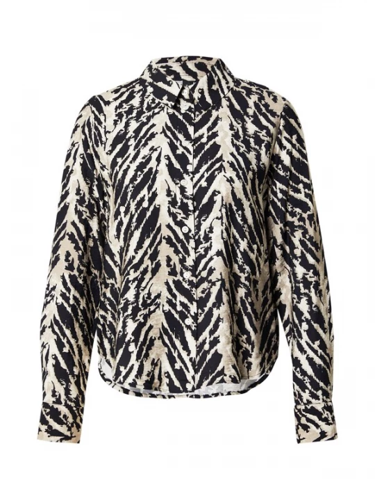 Obrázek produktu VERO MODA Halenka starobéžová / černá / bílá