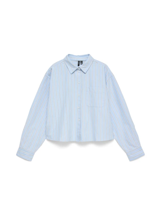 Obrázek produktu VERO MODA Halenka 'VMAria' světlemodrá / hnědá / bílá