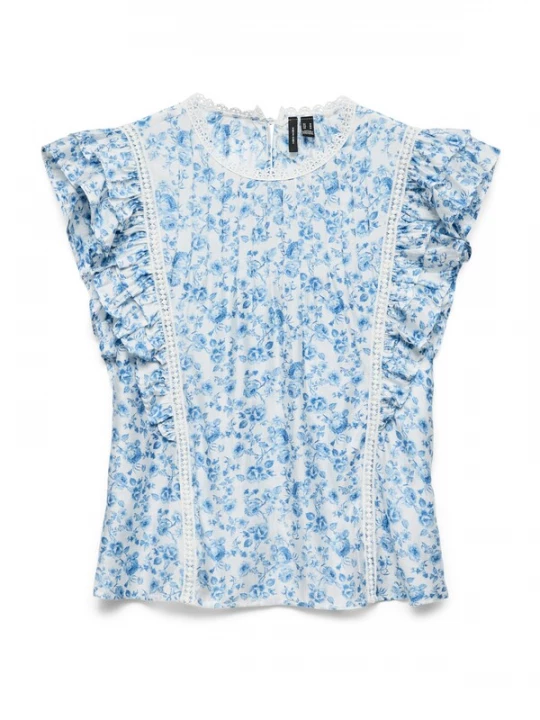 Obrázek produktu VERO MODA Halenka 'VMBliss' azurová / bílá