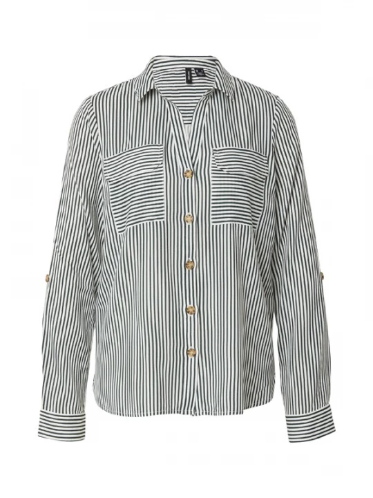 Obrázek produktu VERO MODA Halenka 'VMBUMPY' jedle / bílá