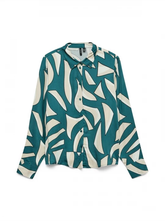 Obrázek produktu VERO MODA Halenka 'VMCINDY REGINA' starobéžová / nefritová / černá / bílá