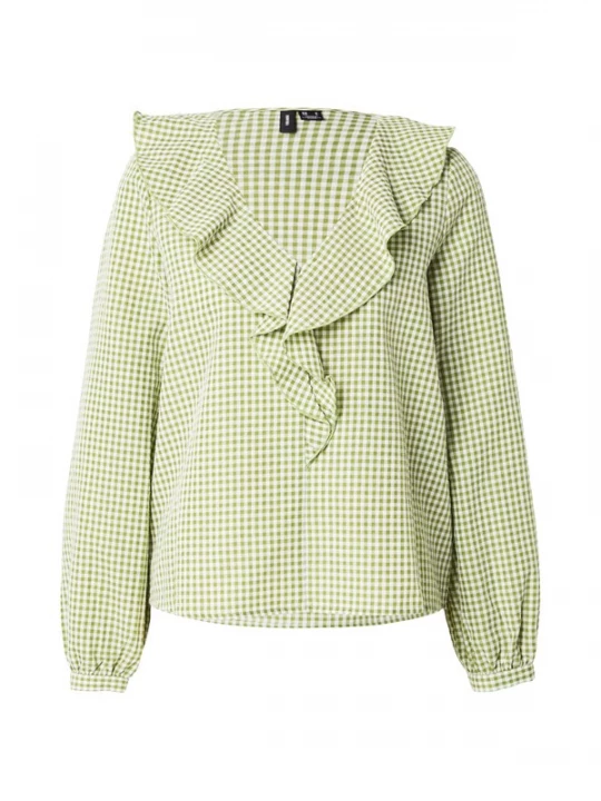 Obrázek produktu VERO MODA Halenka 'VMDAGNY' světle zelená / bílá