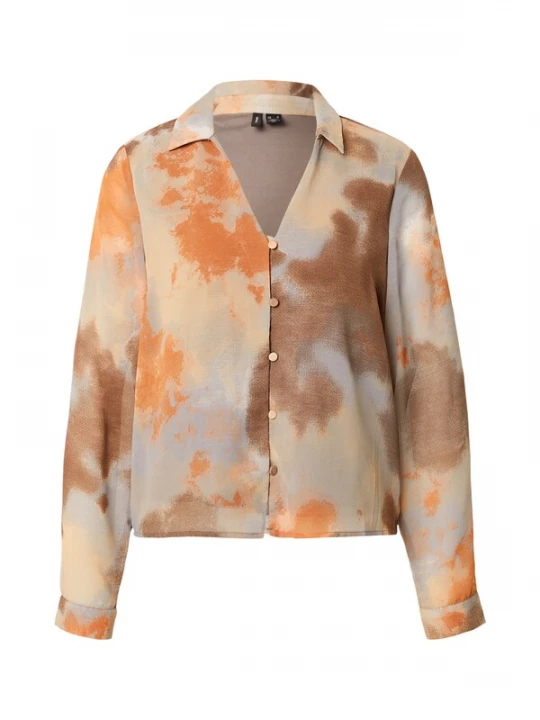 Obrázek produktu VERO MODA Halenka 'VMHOLLY' hnědá / šedá / oranžová