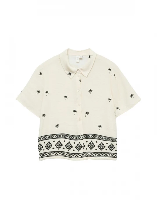 Obrázek produktu VERO MODA Halenka 'VMKAI' světle béžová / černá
