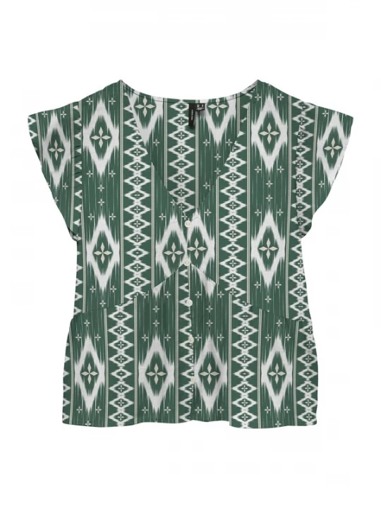Obrázek produktu VERO MODA Halenka 'VMMYMILO' zelená / bílá