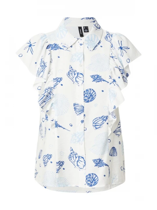 Obrázek produktu VERO MODA Halenka 'VMSEASHELL' modrá / světlemodrá / bílá
