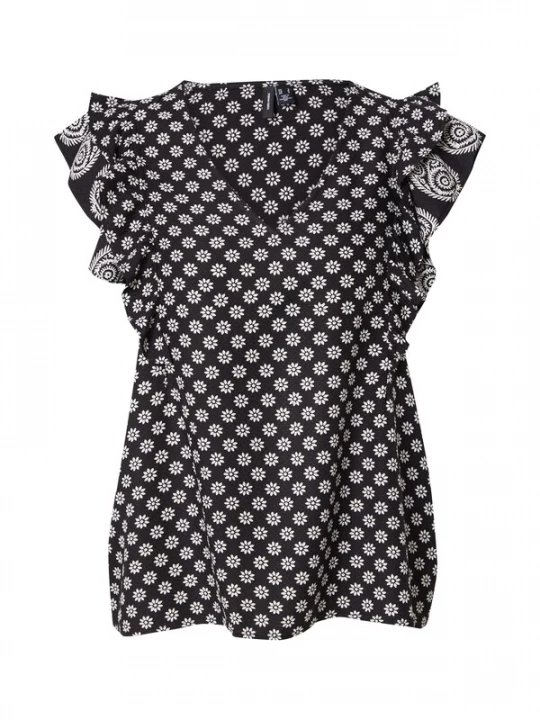 Obrázek produktu VERO MODA Halenka 'VMSIMI SAVANNA' černá / bílá