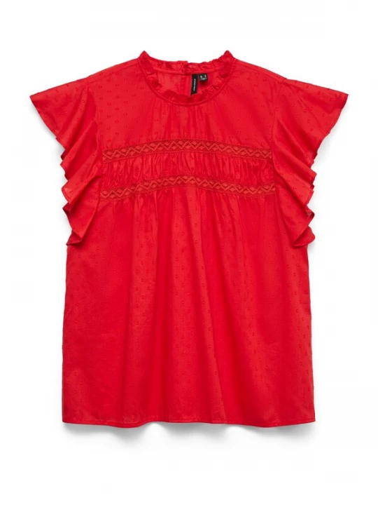 Obrázek produktu VERO MODA Halenka 'VMTRINE' krvavě červená