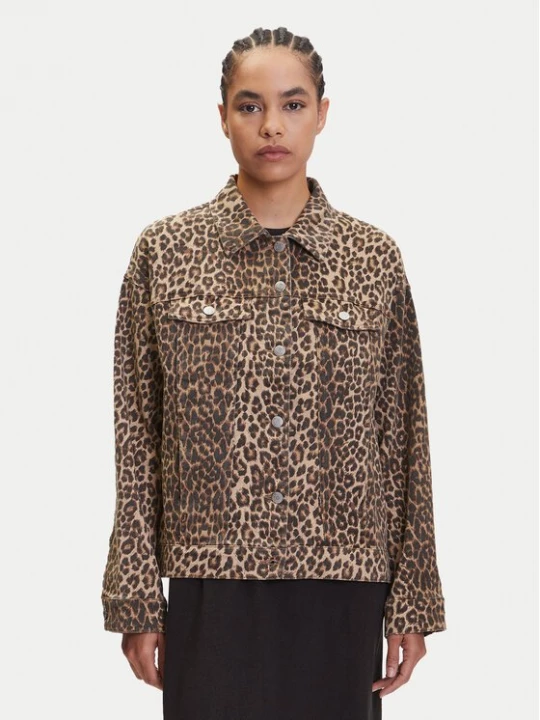 Obrázek produktu Vero Moda Jeansová bunda Tessa 10329961 Hnědá Oversize