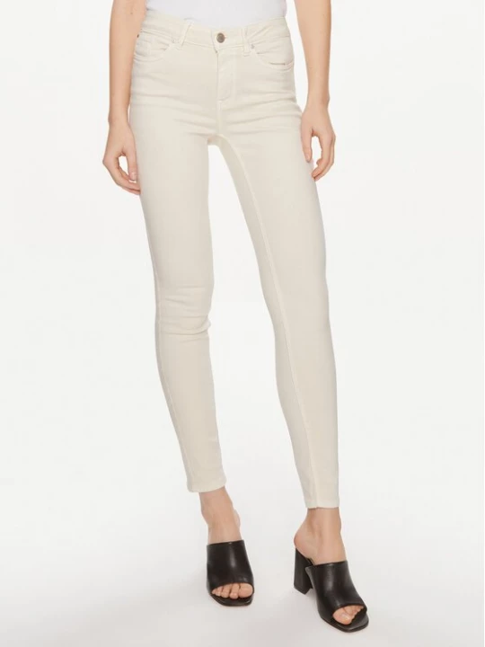 Obrázek produktu Vero Moda Jeansy Flash 10307571 Écru Skinny Fit Krémová