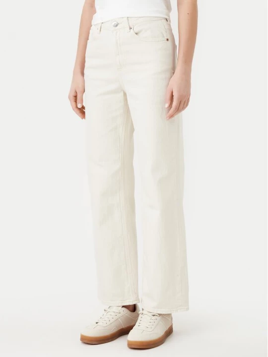 Obrázek produktu Vero Moda Jeansy Tessa 10287303 Écru Wide Leg Krémová