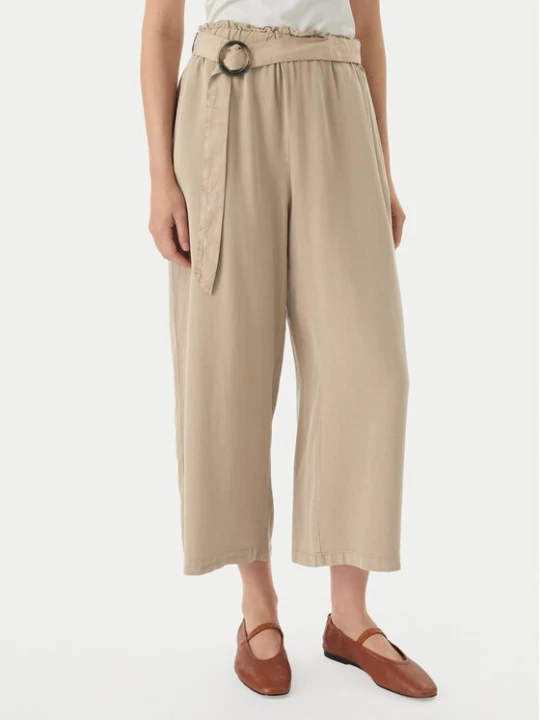 Obrázek produktu Vero Moda Kalhoty culottes Bree 10341670 Hnědá Cropped Fit