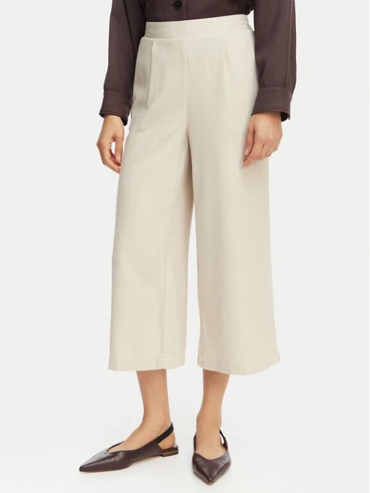Obrázek produktu Vero Moda Kalhoty culottes Mymilo 10321626 Světle béžová Regular Fit
