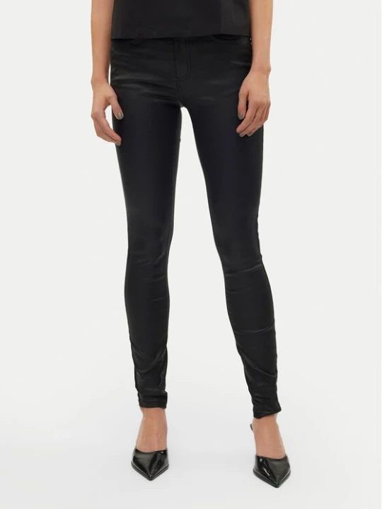 Obrázek produktu Vero Moda Kalhoty z imitace kůže Flash 10314591 Černá Skinny Fit