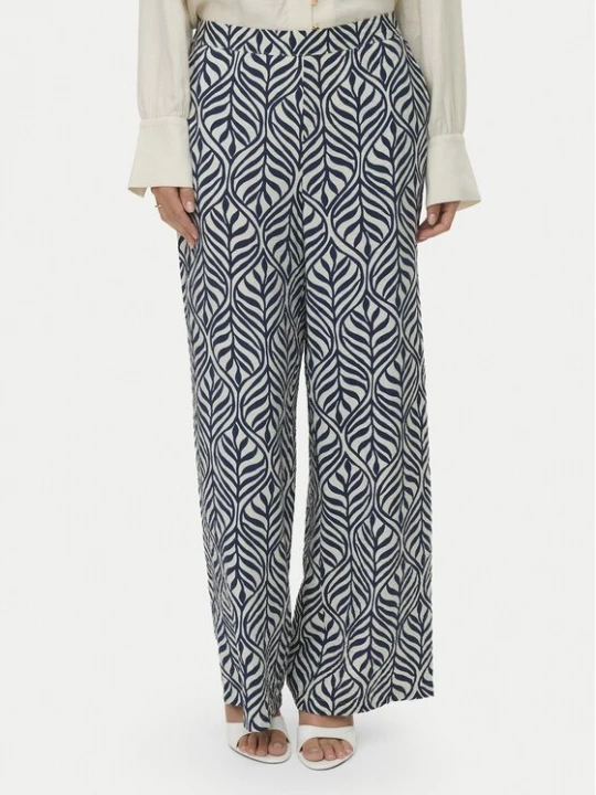 Obrázek produktu Vero Moda Kalhoty z materiálu Josie 10303759 Tmavomodrá Wide Leg