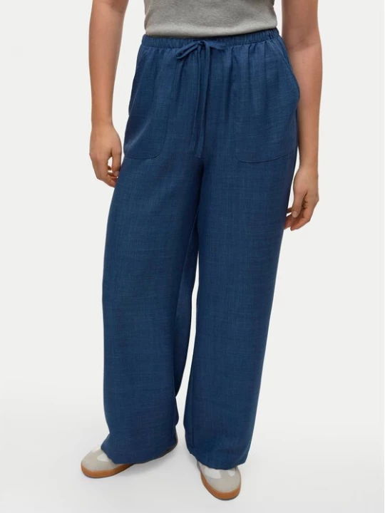 Obrázek produktu Vero Moda Kalhoty z materiálu Melaney 10316385 Tmavomodrá Loose Fit