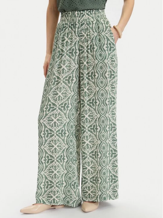Obrázek produktu Vero Moda Kalhoty z materiálu Menny 10282478 Zelená Wide Leg