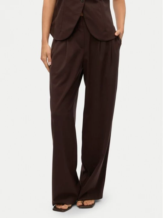 Obrázek produktu Vero Moda Kalhoty z materiálu Sigga 10336315 Hnědá Wide Leg