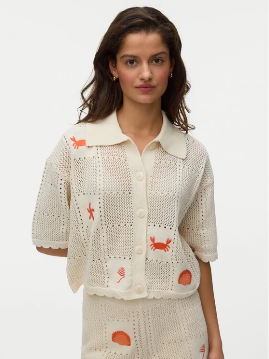Obrázek produktu Vero Moda Kardigan Esmey 10350991 Krémová Regular Fit