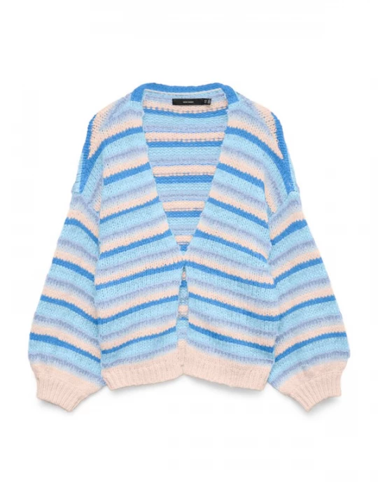 Obrázek produktu VERO MODA Kardigan 'VMMaybe' béžová / modrá / světlemodrá
