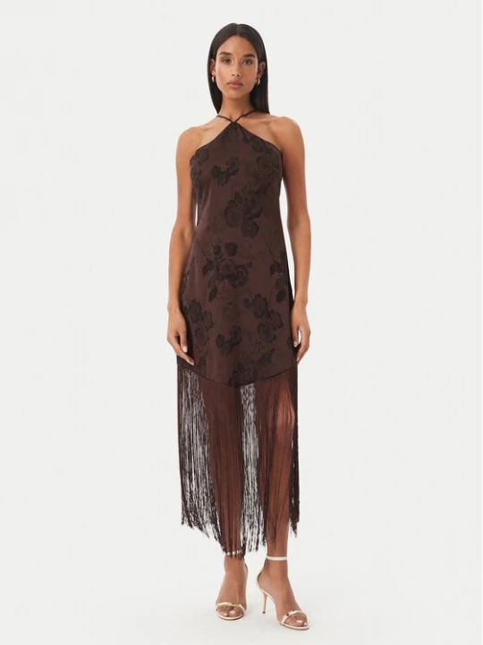 Obrázek produktu Vero Moda Koktejlové šaty Tathiana 10355696 Tmavě hnědá Regular Fit