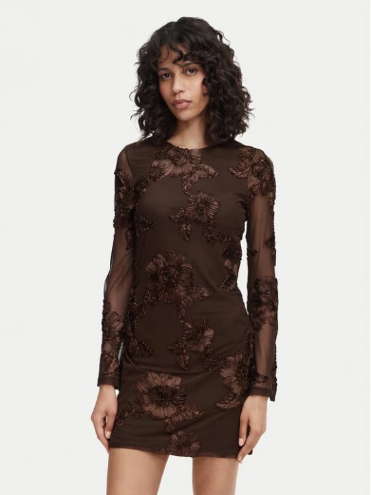 Obrázek produktu Vero Moda Koktejlové šaty VmQuinn 10348613 Hnědá Regular Fit