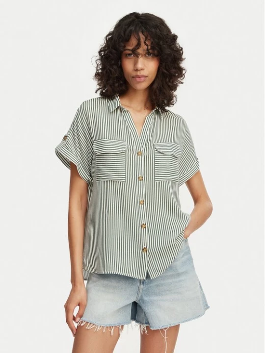 Obrázek produktu Vero Moda Košile Bumpy 10310139 Zelená Regular Fit