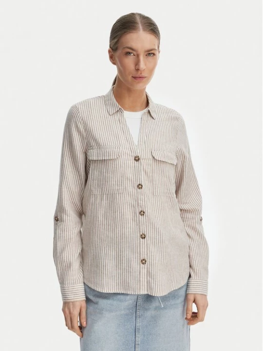 Obrázek produktu Vero Moda Košile Linn 10308407 Bílá Regular Fit Béžová